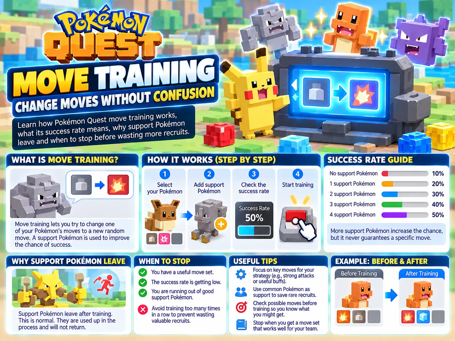 Pokémon Quest Move Training: Change Moves Without Confusion